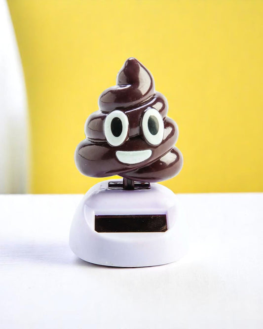 Smiling Poo Solar Dancer