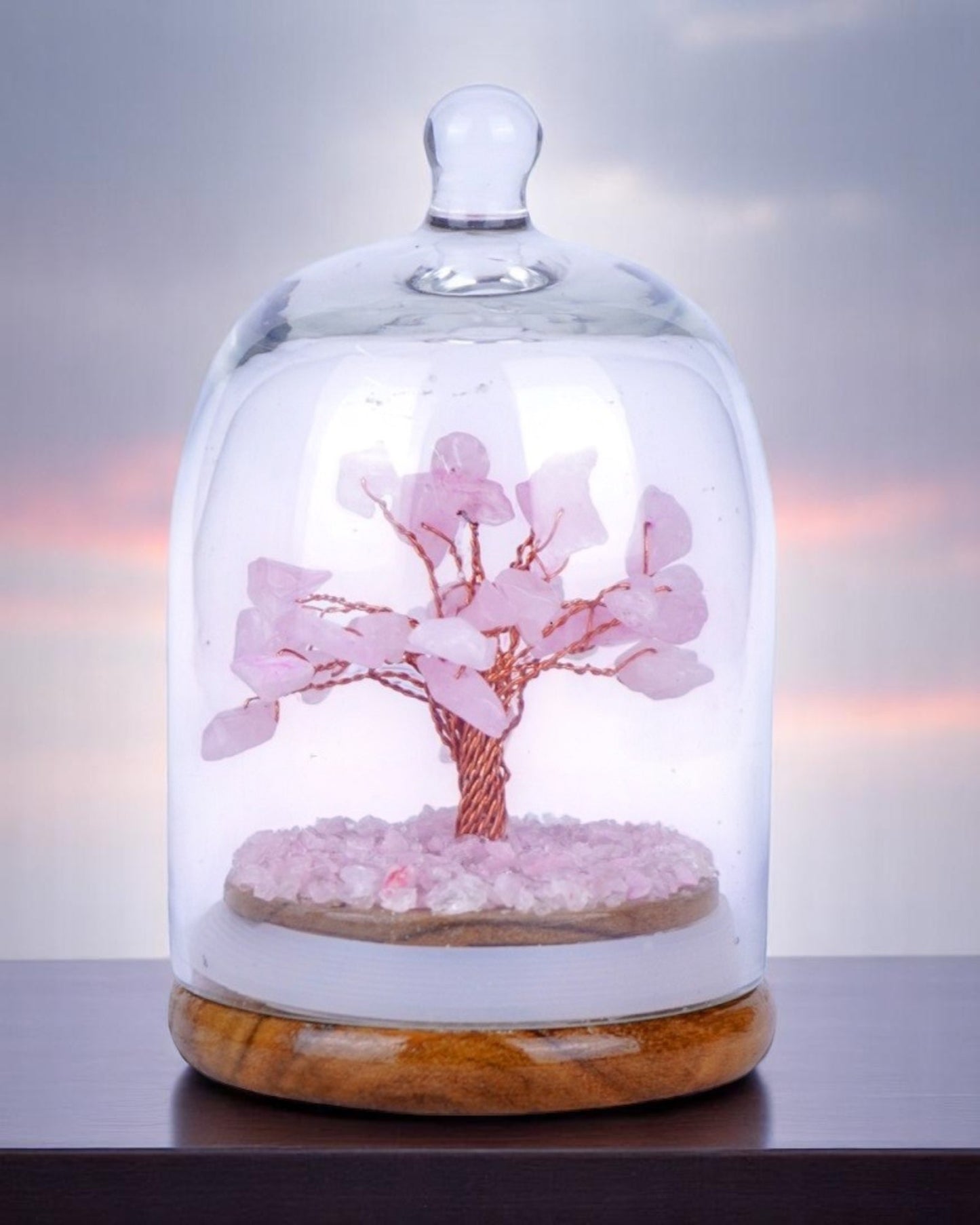 Rose Quartz Dome Crystal Tree NEW!