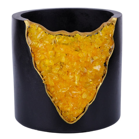 Citrine Crystal Planter 4"