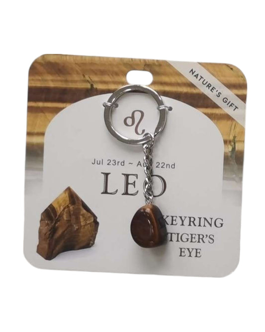 Tigereye- Leo Keyring