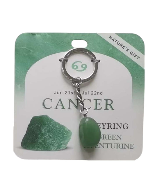 Green Aventurine- Cancer Keyring