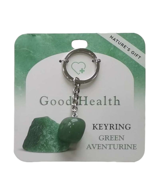 Green Aventurine- Good Health Keyring