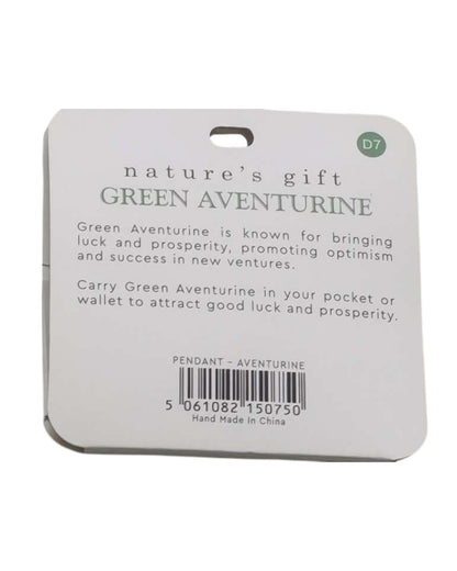 Green Aventurine- Luck & Prosperity Pendant