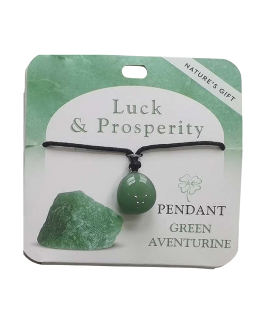 Green Aventurine- Luck & Prosperity Pendant