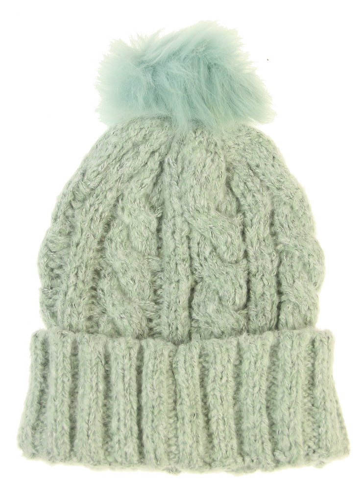 Adult cable knit beanie