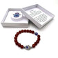 Hamsa Evil Eye Bracelet- Carnelian