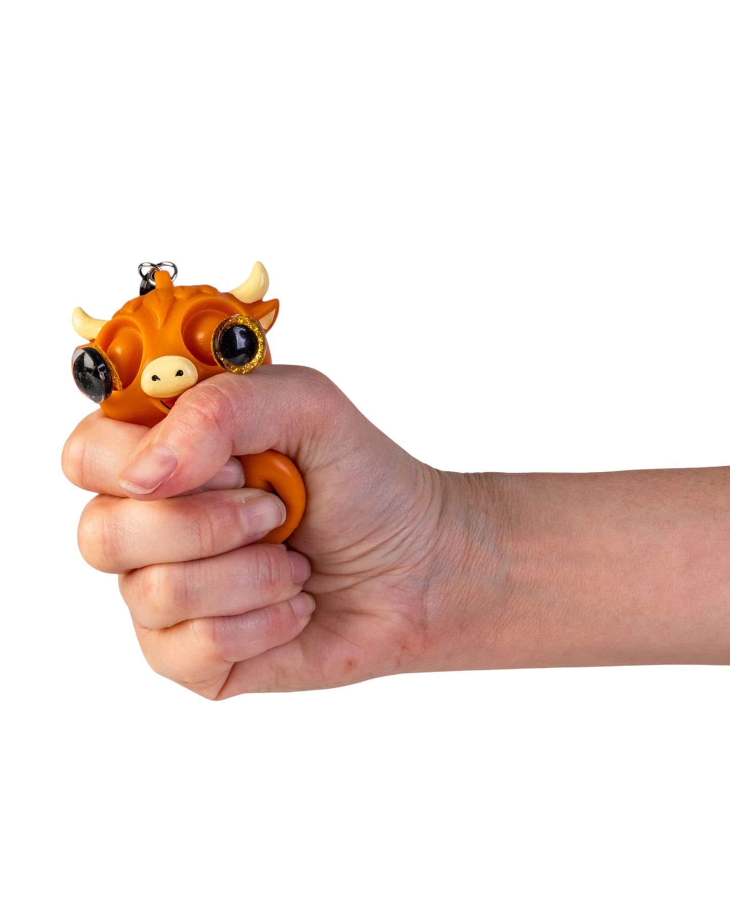 Highland Cow Eye Popping Keychain