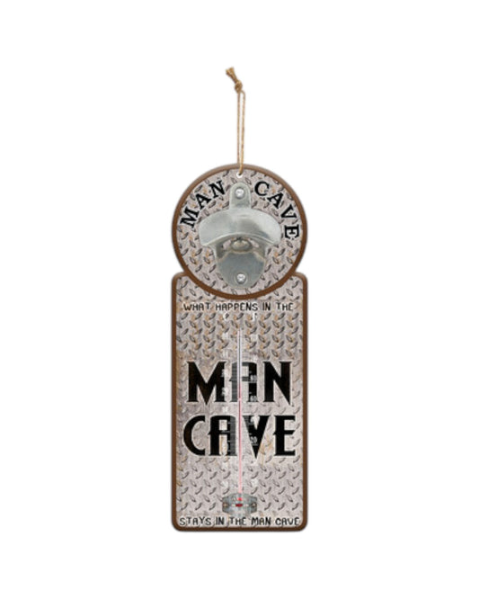 Thermometer/Bottle Opener Mancave