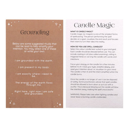 GROUNDING SPELL CANDLES