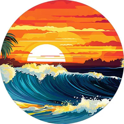 Sunset Waves Coaster Set