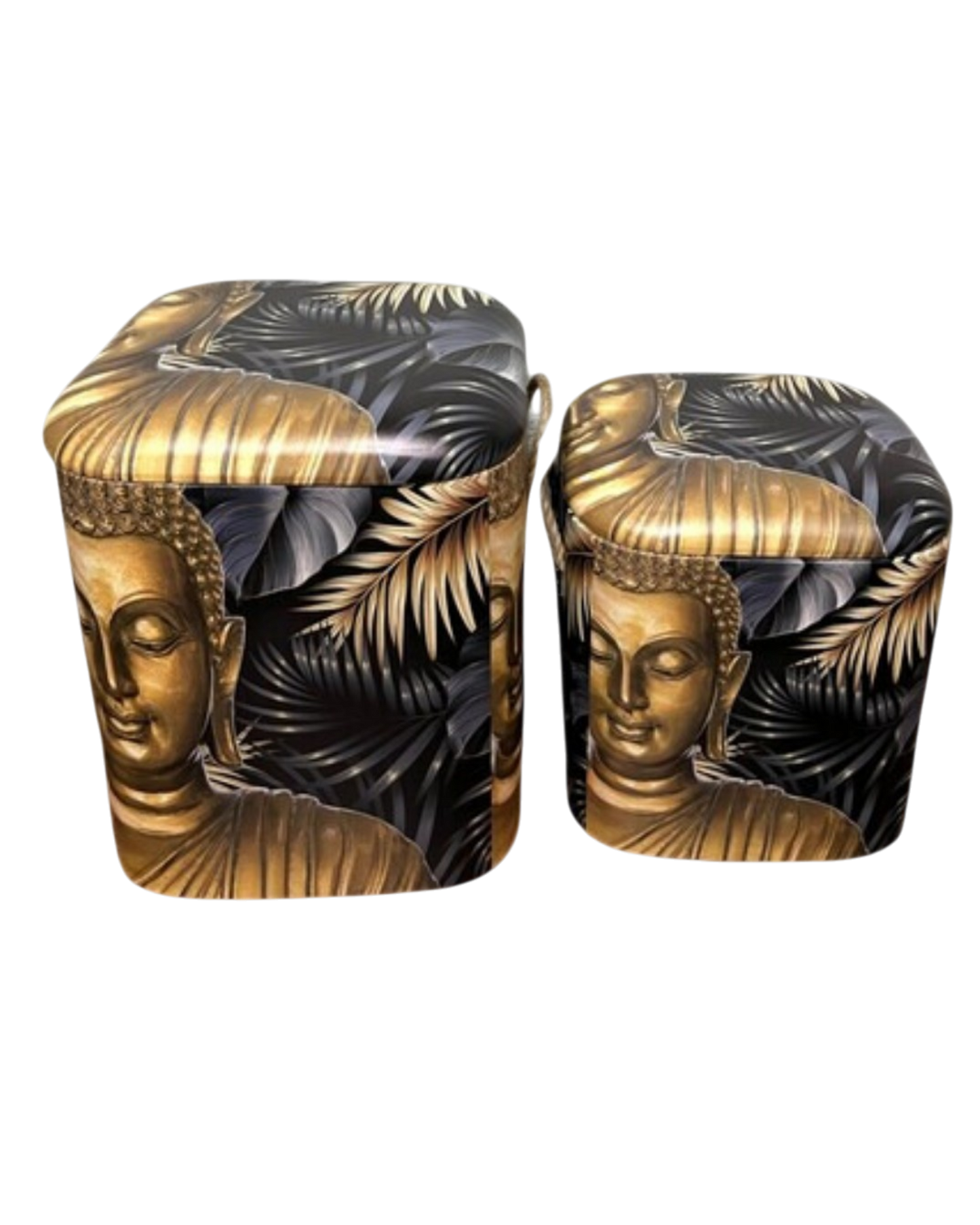 Storage Stools - Buddha, Set of 2