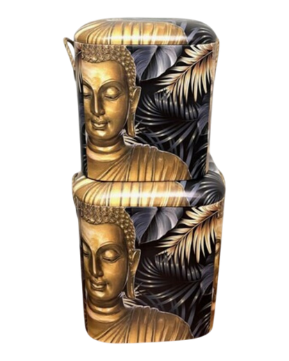 Storage Stools - Buddha, Set of 2