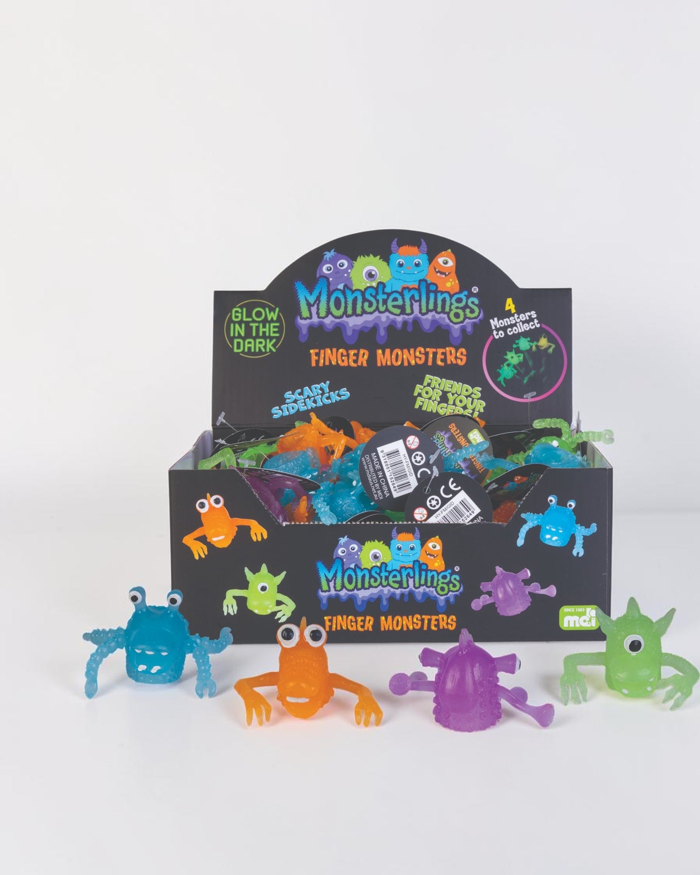 Glow-in-the-dark Finger Monsters