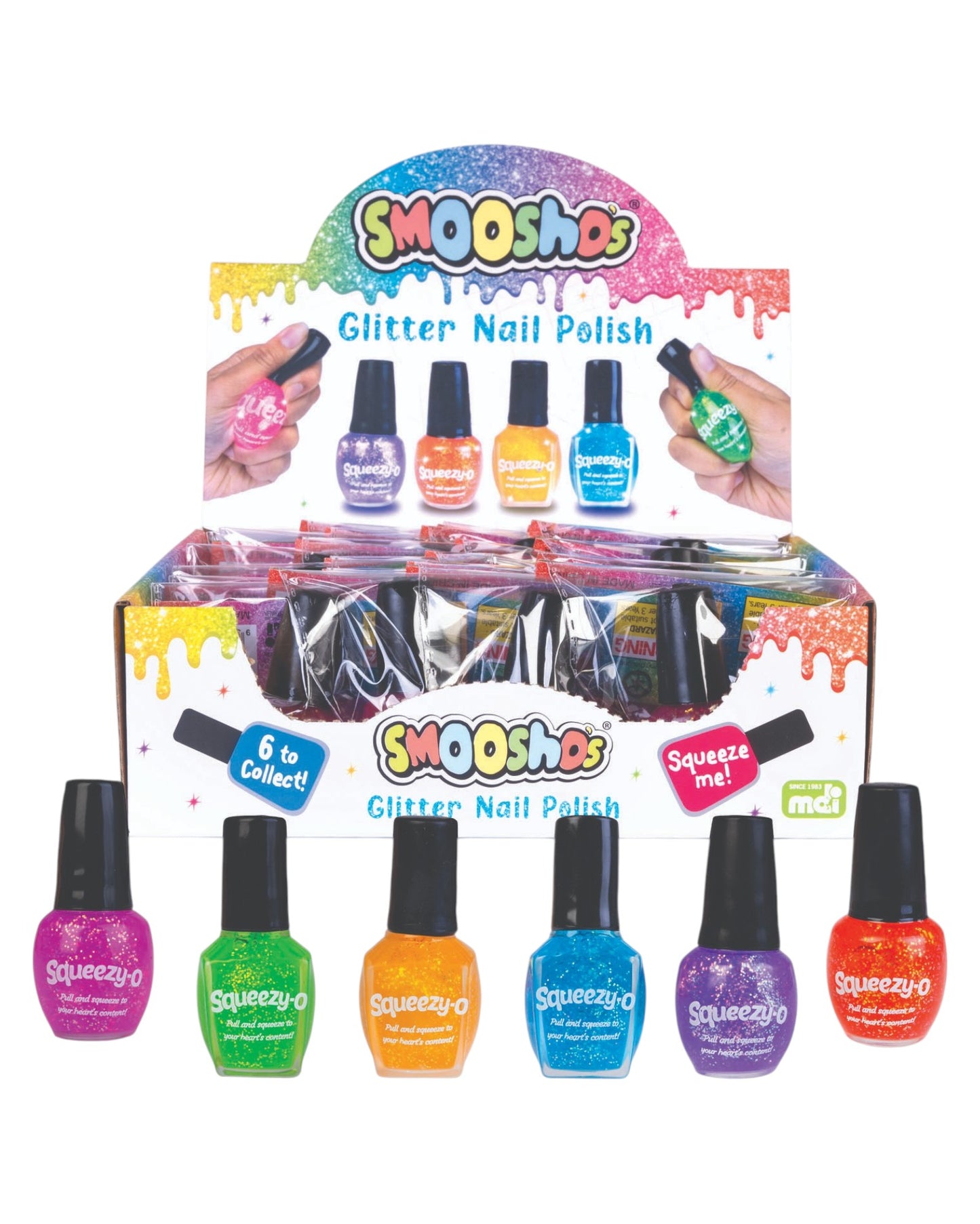 Smoosho’s Glitter Nail Polish Squishy