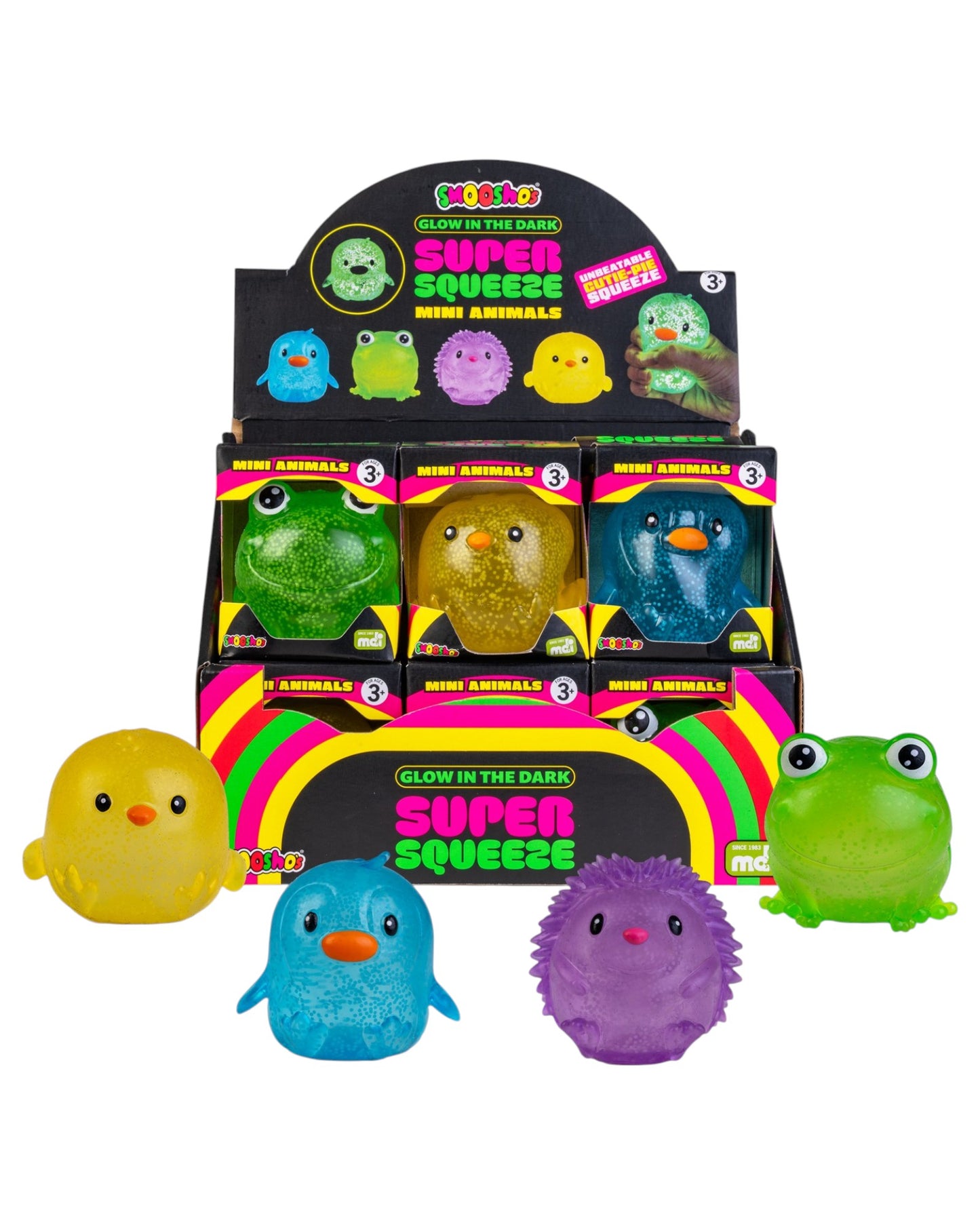 Smoosho’s Super Squeeze Glow-in-the-dark Mini Animal