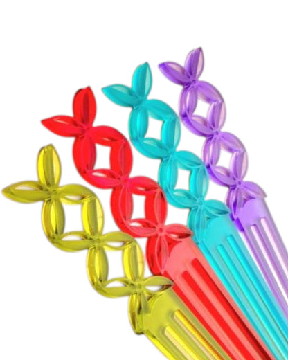 Frangipani Triple Open Hair Pin/Heru