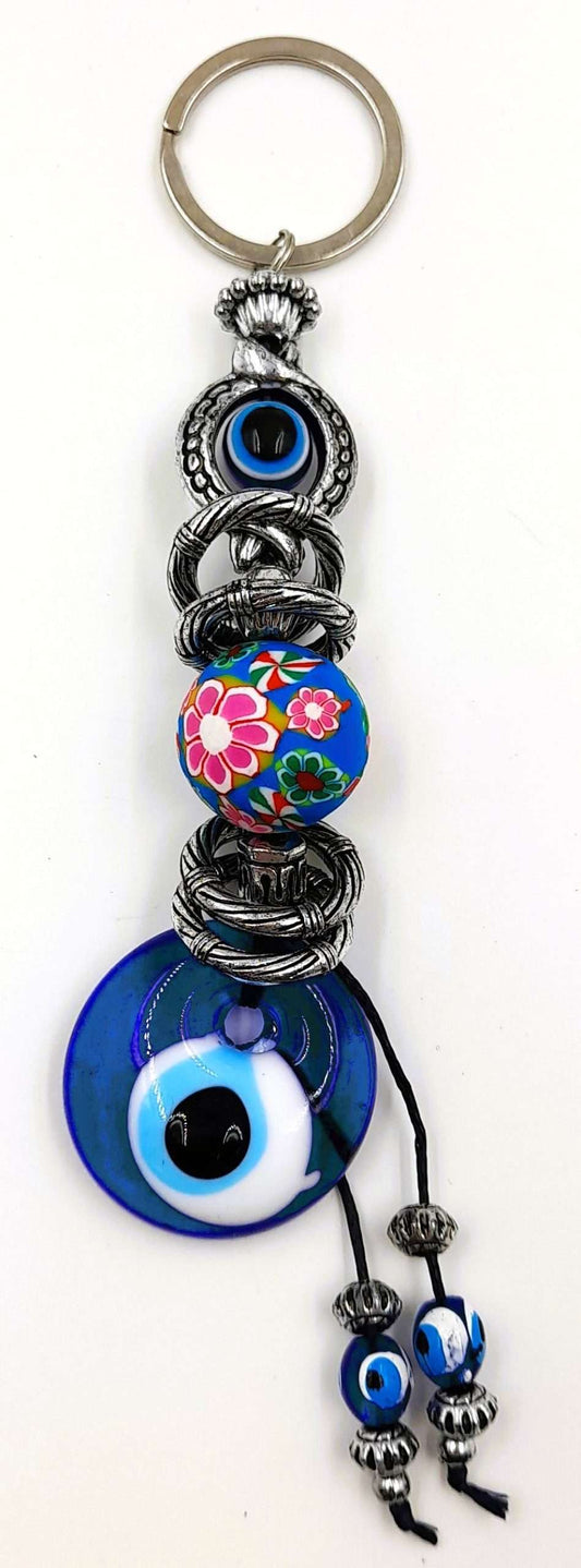 Turkish Glass Evil Eye Keyring