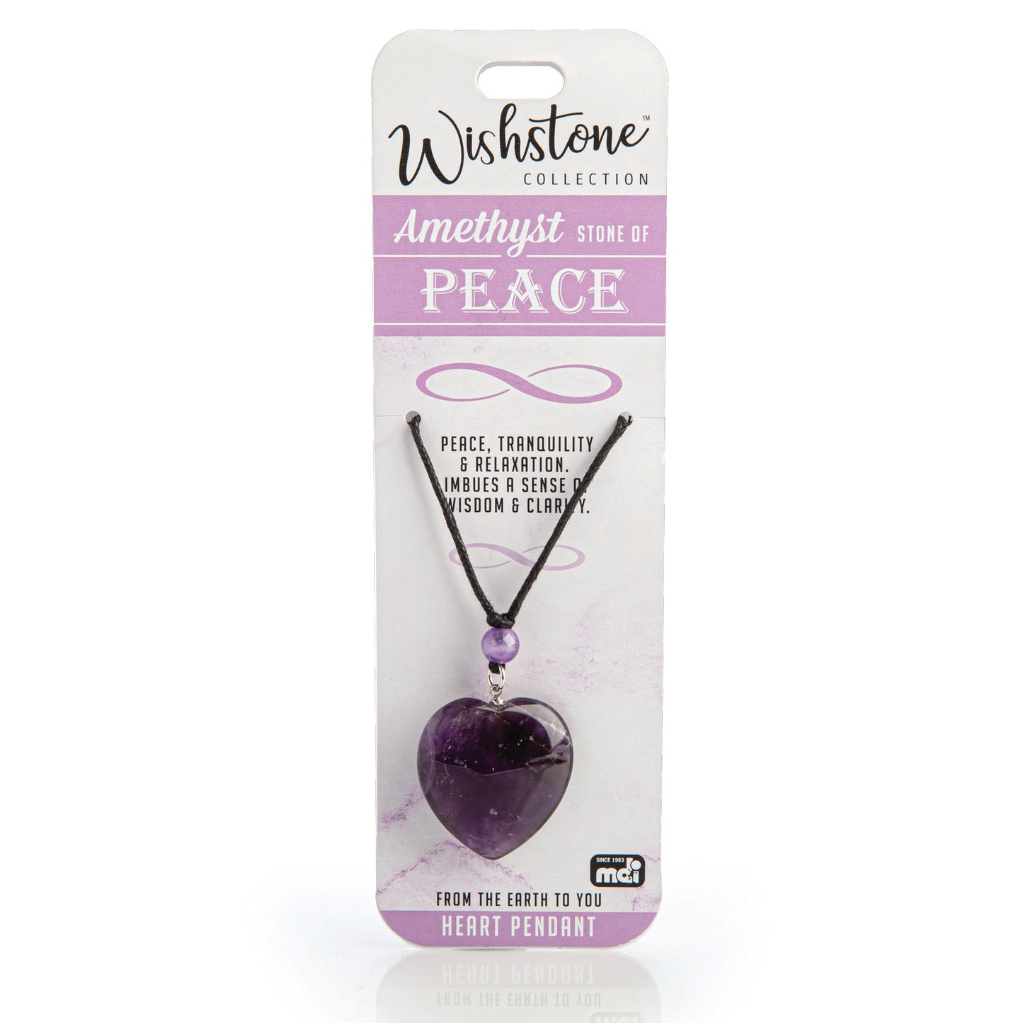 Wishstone Collection Amethyst Heart Pendant