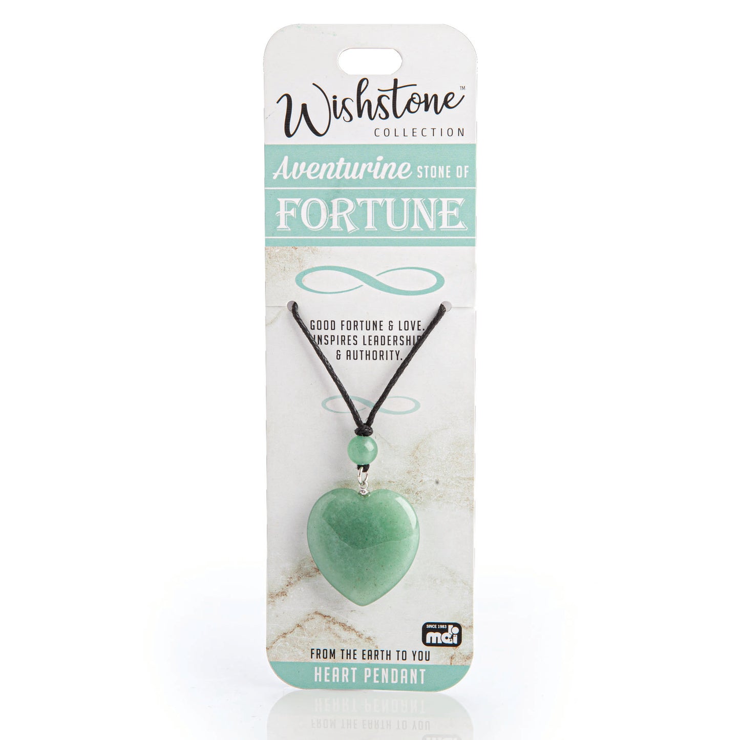 Wishstone Collection Aventurine Heart Pendant