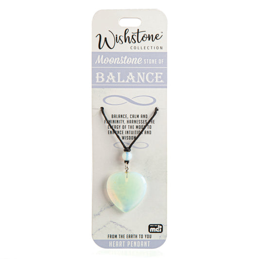 Wishstone Collection Moonstone Heart Pendant