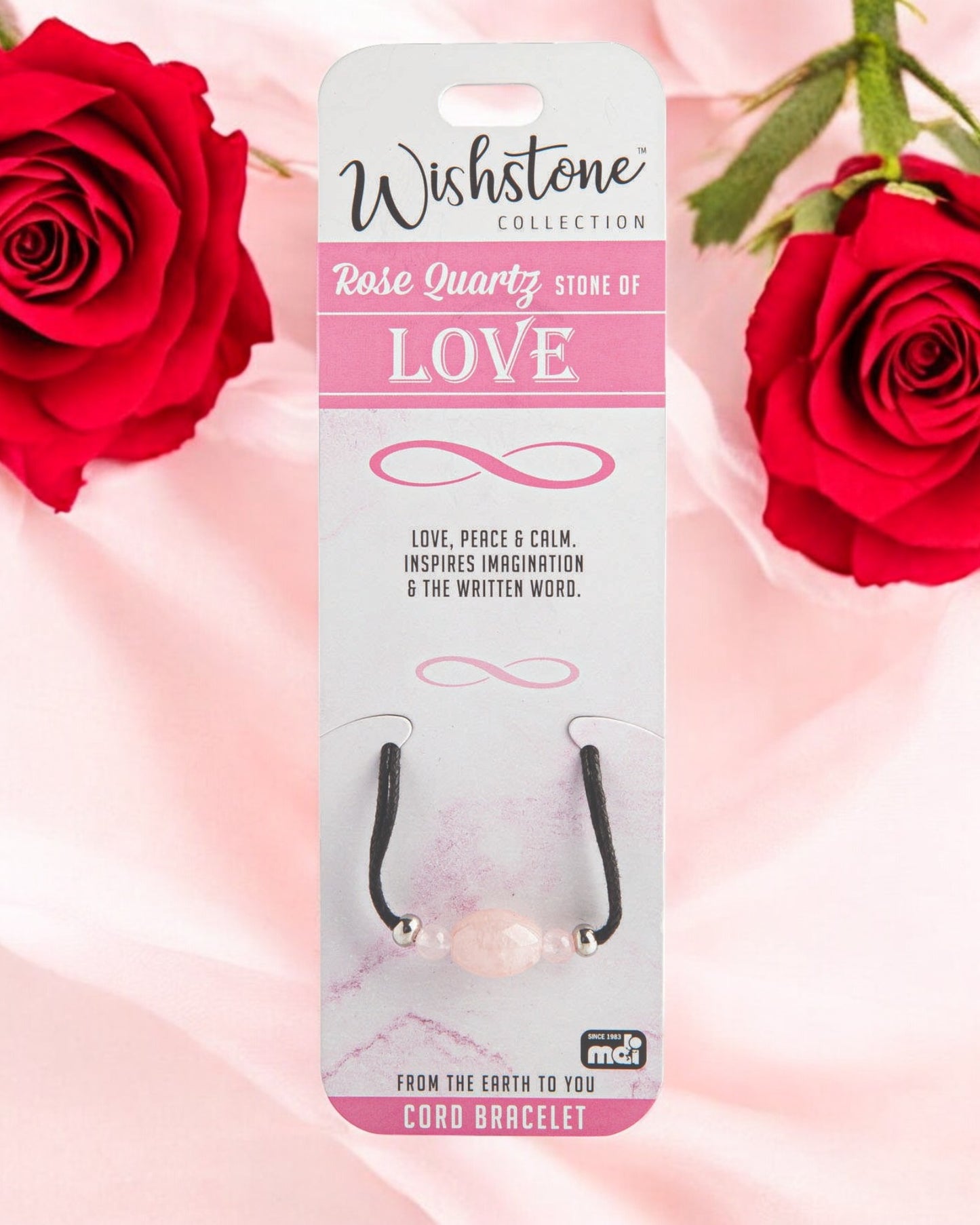 Wishstone CollectionRose Quartz Cord Bracelet