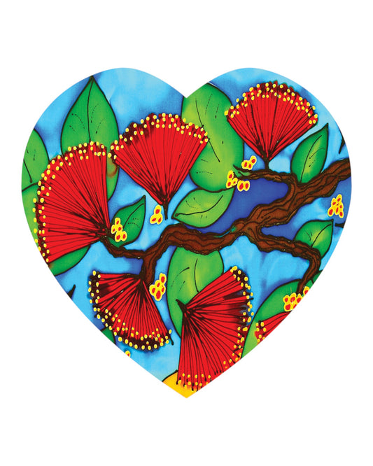 Pohutukawa Ceramic Hearts - Jo May