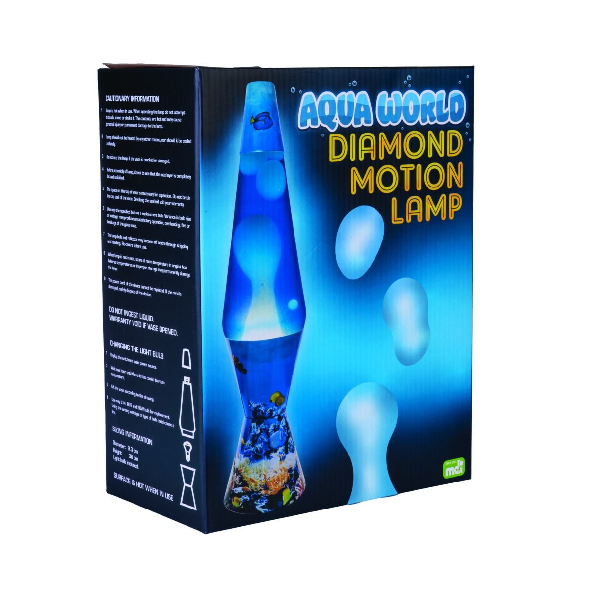 Aqua World Diamond Motion Lamp - NEW