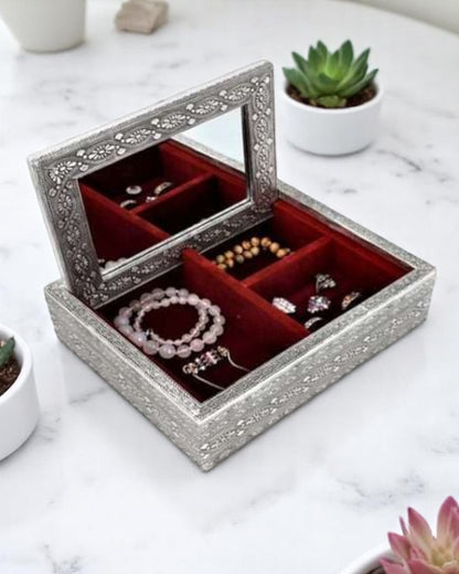 Silver Jewelry Box Mandala