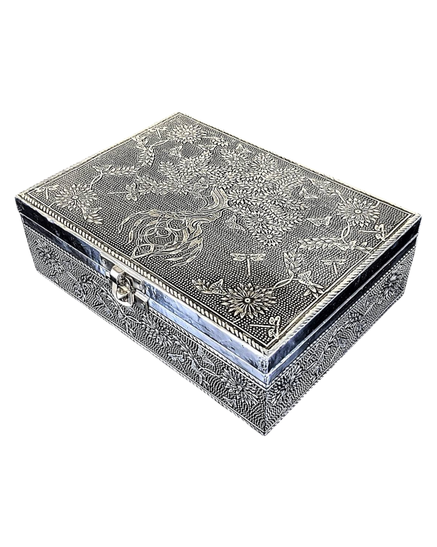 Silver Jewelry Box Tree of Life