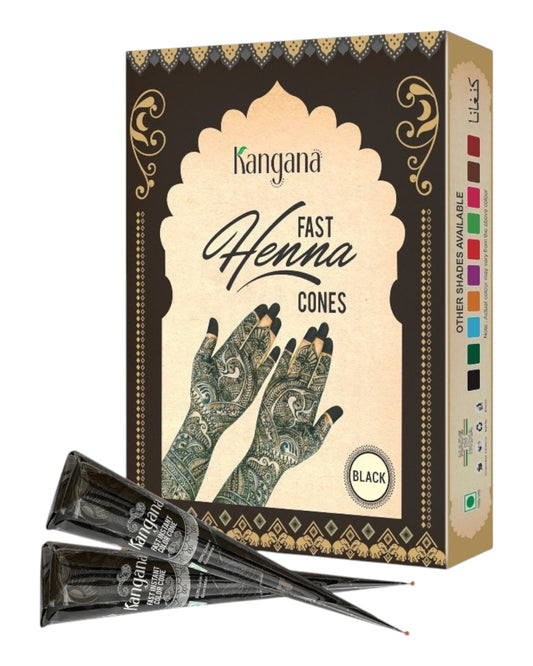 Fast Henna Cones Black