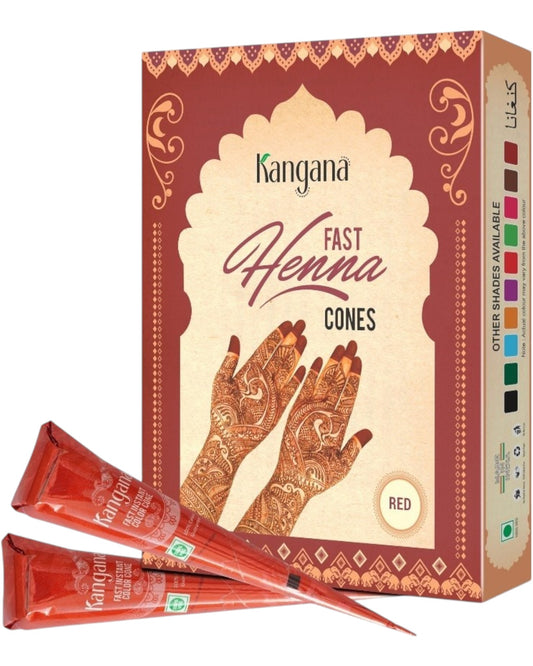 Fast Henna Cones Red