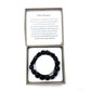 Large Beaded Bracelet Black Obsidian