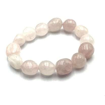 Large Beaded Bracelet Rose Quartz