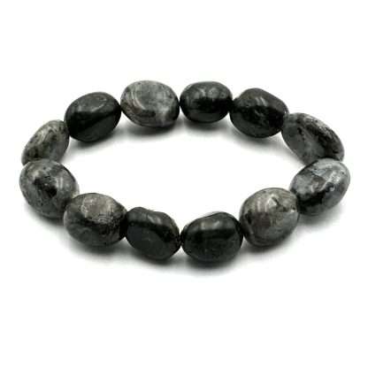 Large Beaded Bracelet Dark Labradorite