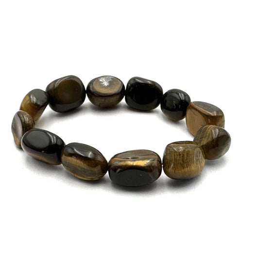 Large Beaded Bracelet Tiger Eye