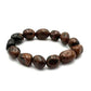 Large Beaded Bracelet Mahogany Obsidian