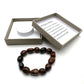 Large Beaded Bracelet Mahogany Obsidian