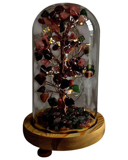 Gemstone Tree with USB LED Light Mixed Stone