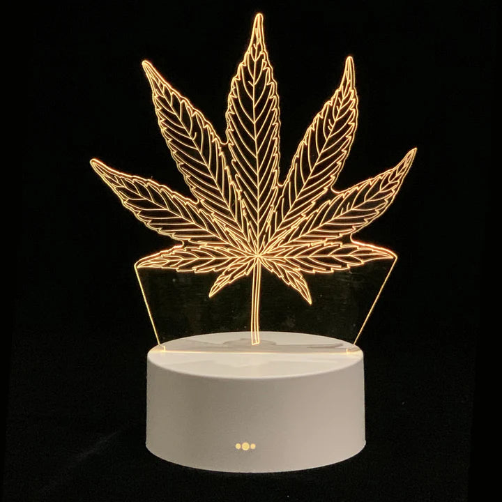 3D Effect Light Leaf Design