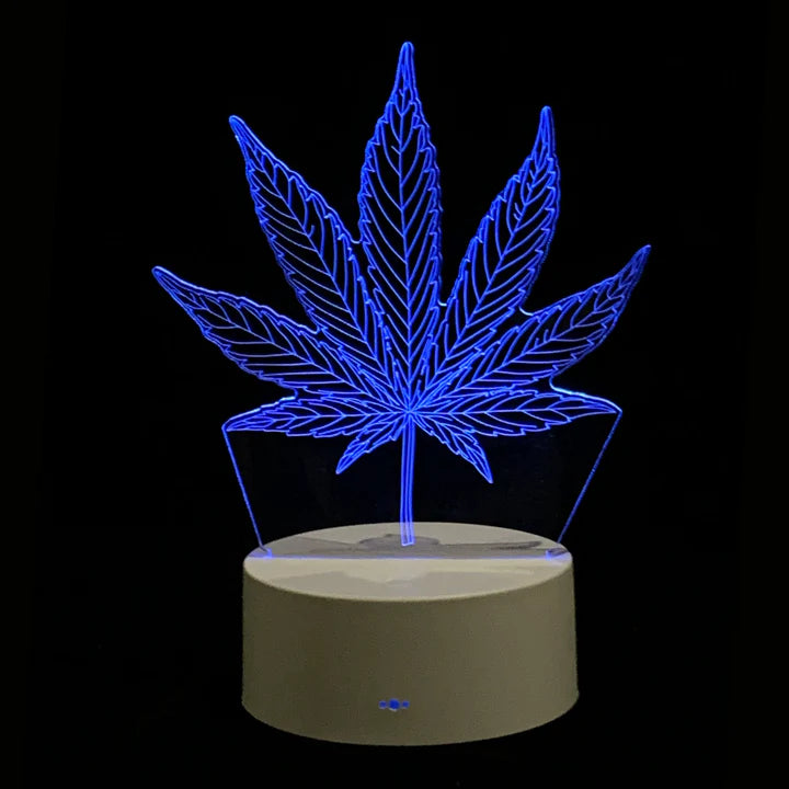 3D Effect Light Leaf Design