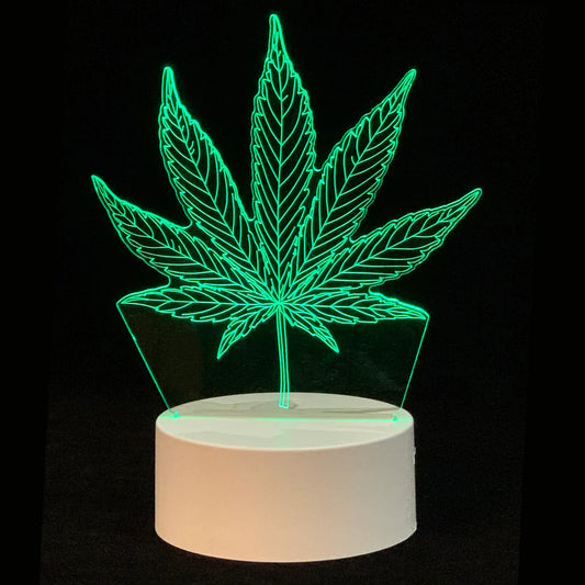 3D Effect Light Leaf Design