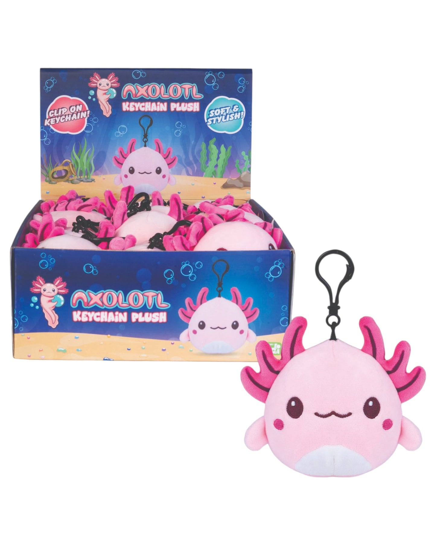 Axolotl Plush Keychain