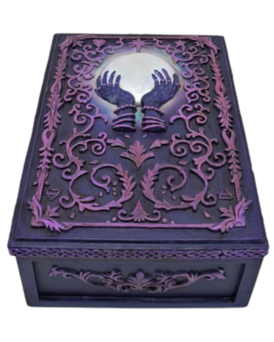 Purple Orb in Hands Box