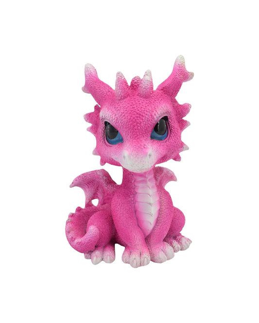 Cute Pink Sitting Dragon