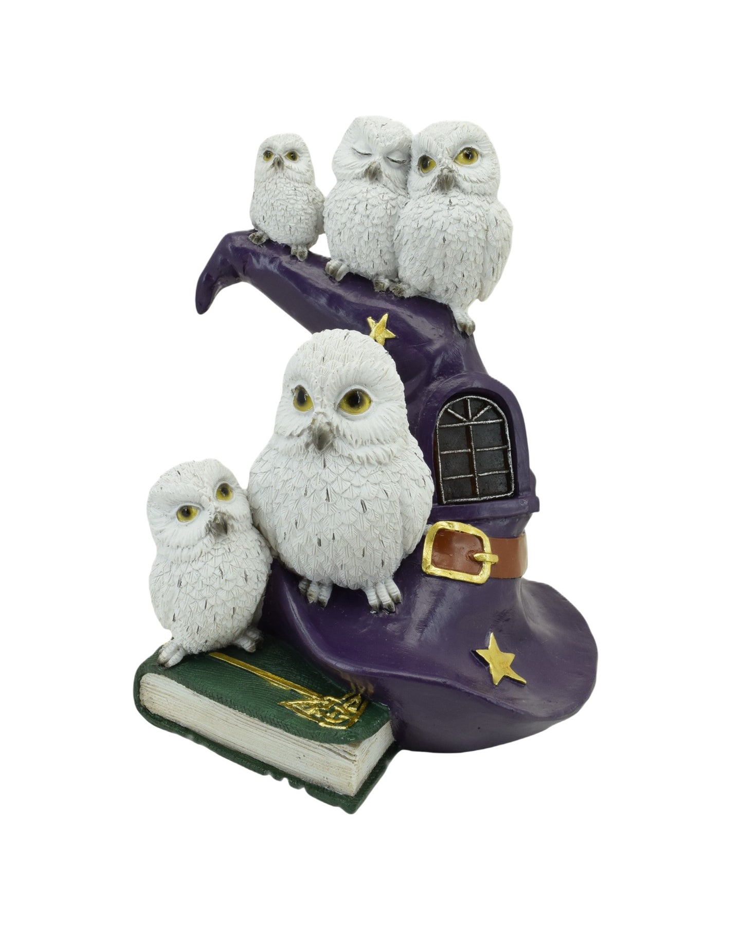 Owls on Wizard Hat with LED Light