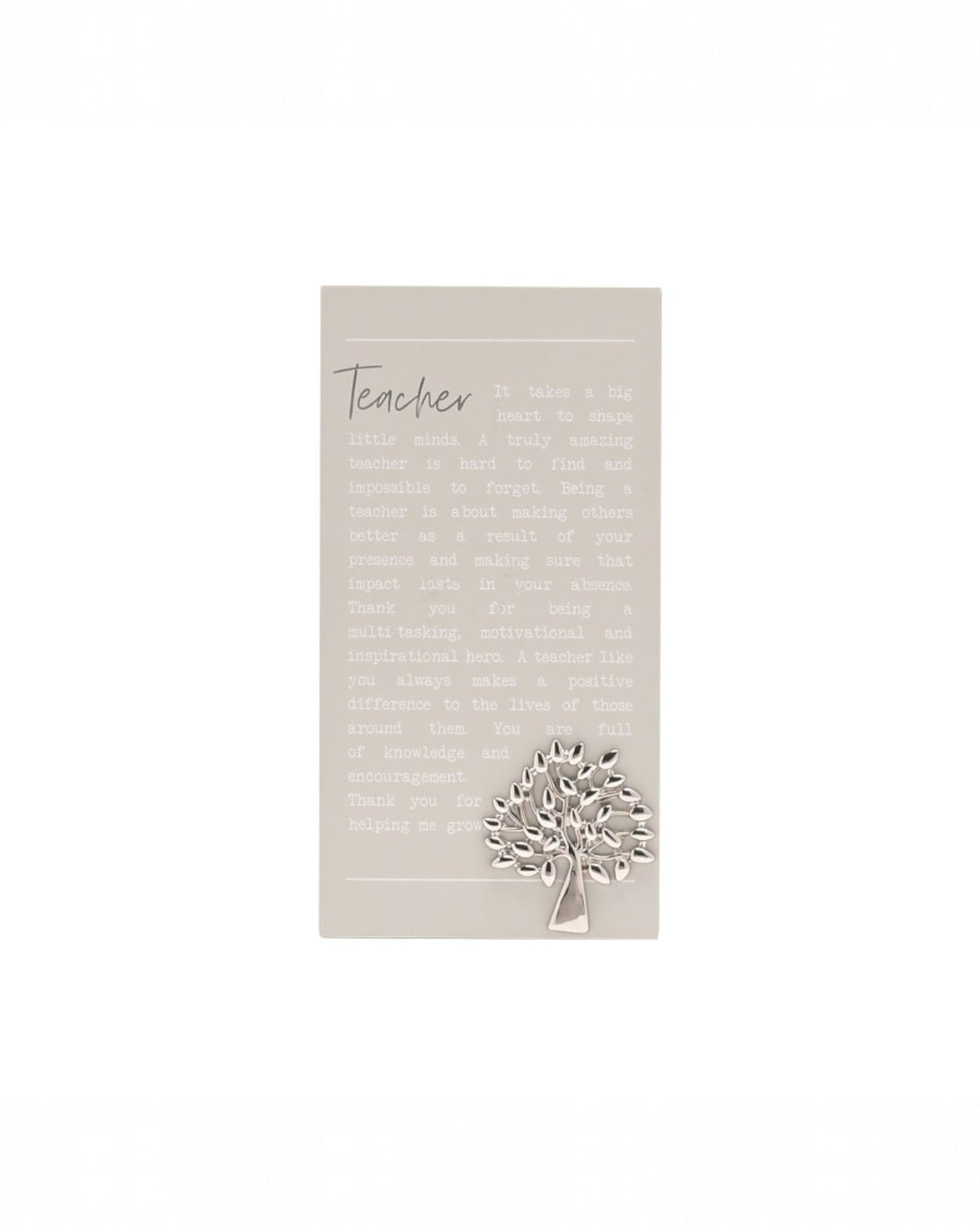 Moments Standing Plaque Teacher