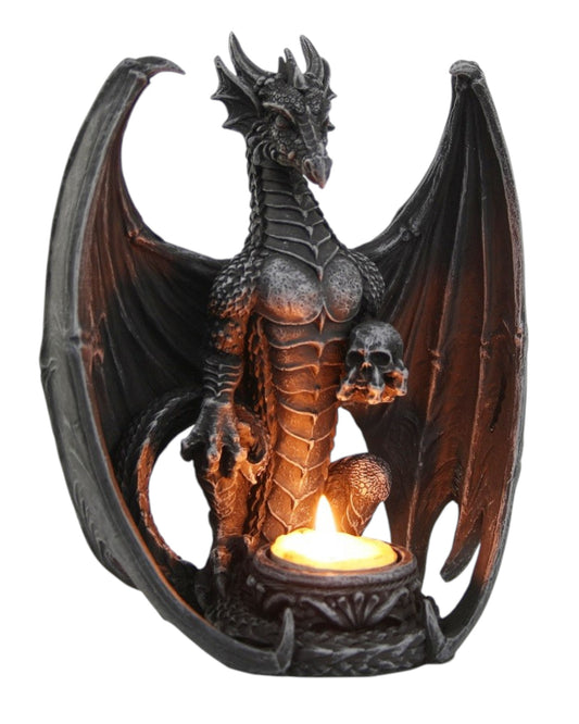 Dragon with Arched Wings & Tealight