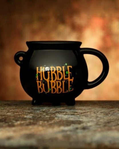 Hubble Bubble Black Cauldron Ceramic Shaped Mug