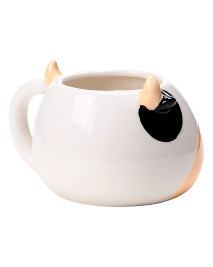 Cow Head Ceramic Shaped Mug