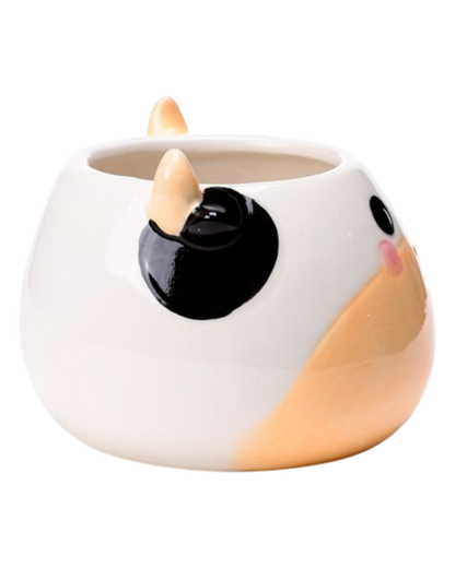 Cow Head Ceramic Shaped Mug